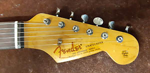 Fender Stratocaster logo.